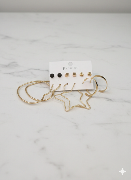 Combo of 6 pair earrings-65