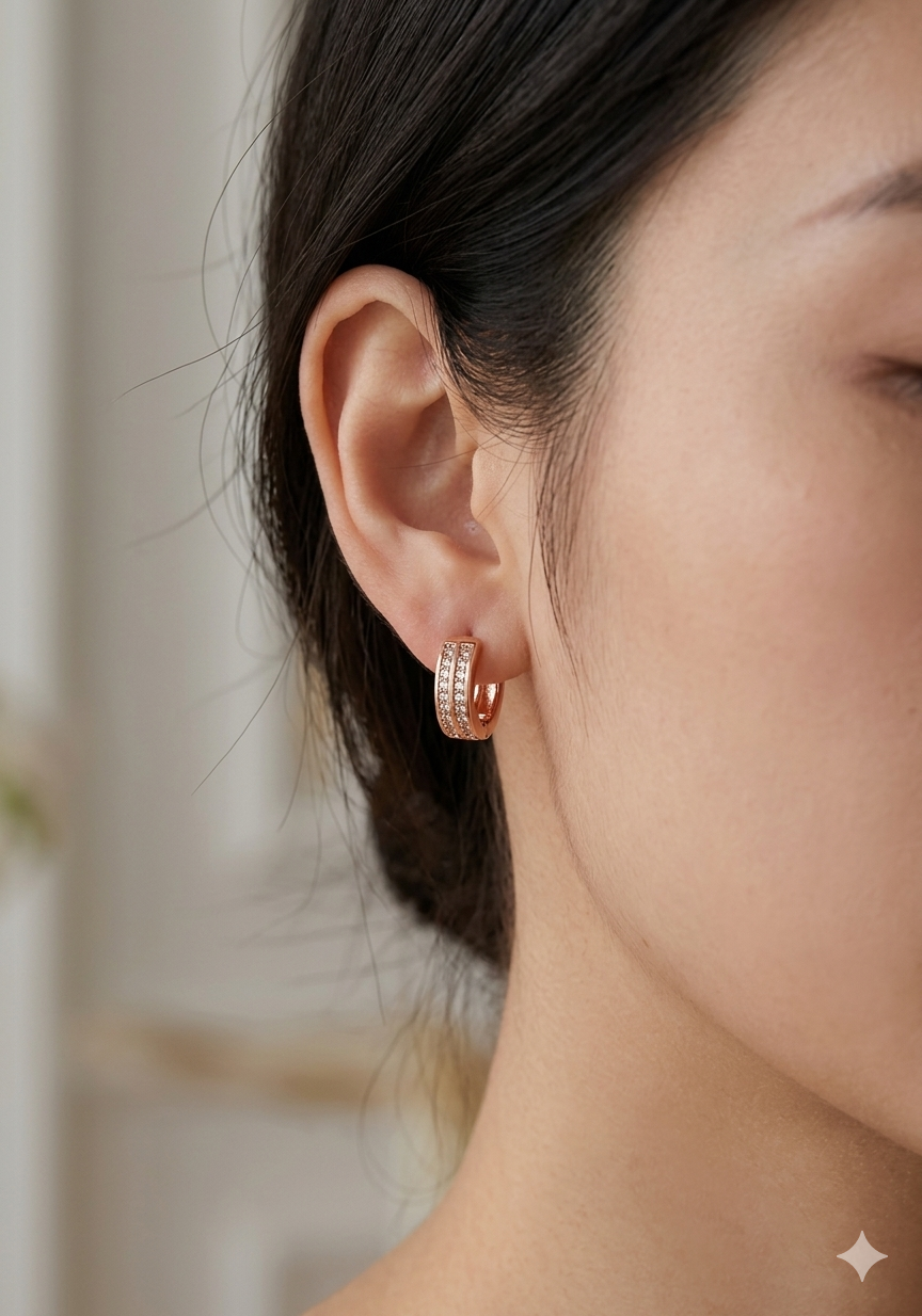 Anti Tarnish CZ Earring 148