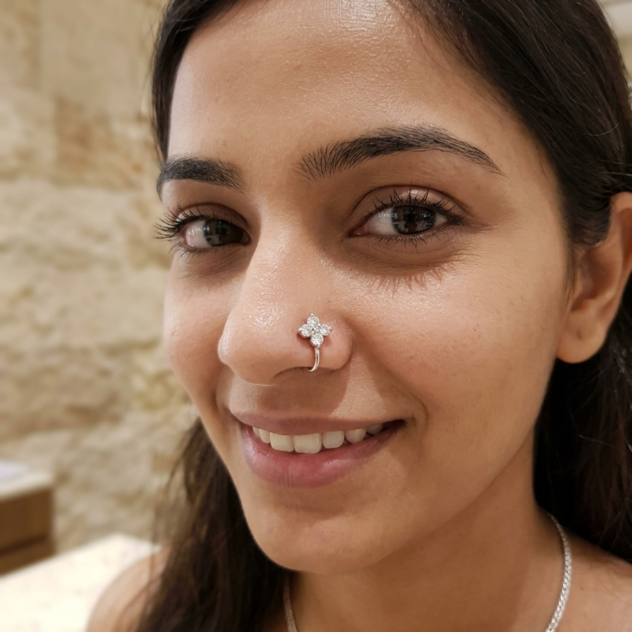 Anti Tarnish nose pin 11