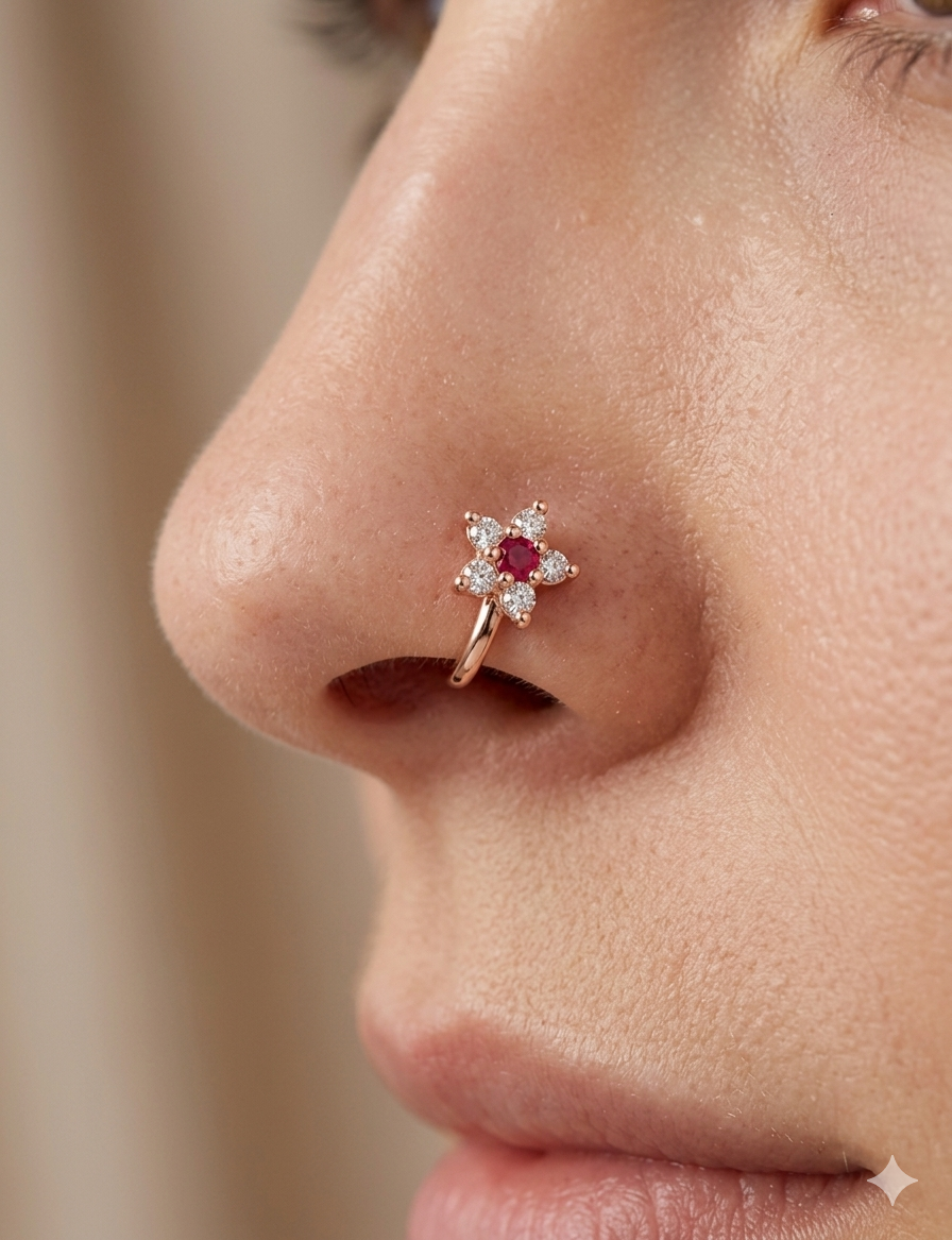Anti Tarnish nose pin 54