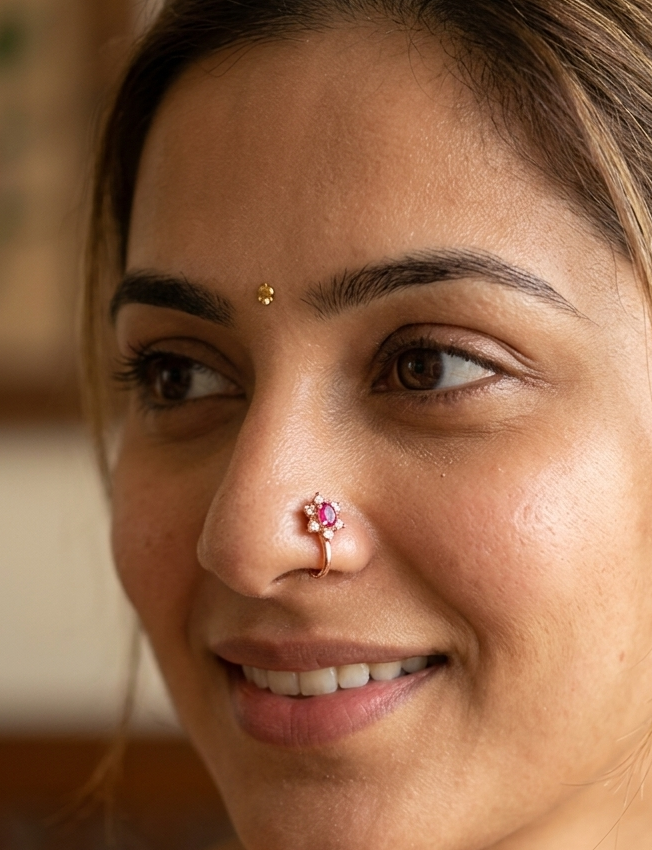 Anti Tarnish nose pin 51