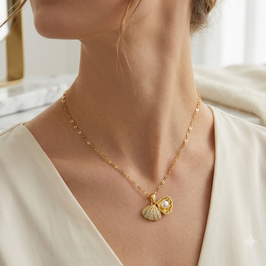Anti Tarnish Chain Pendant (4155)
