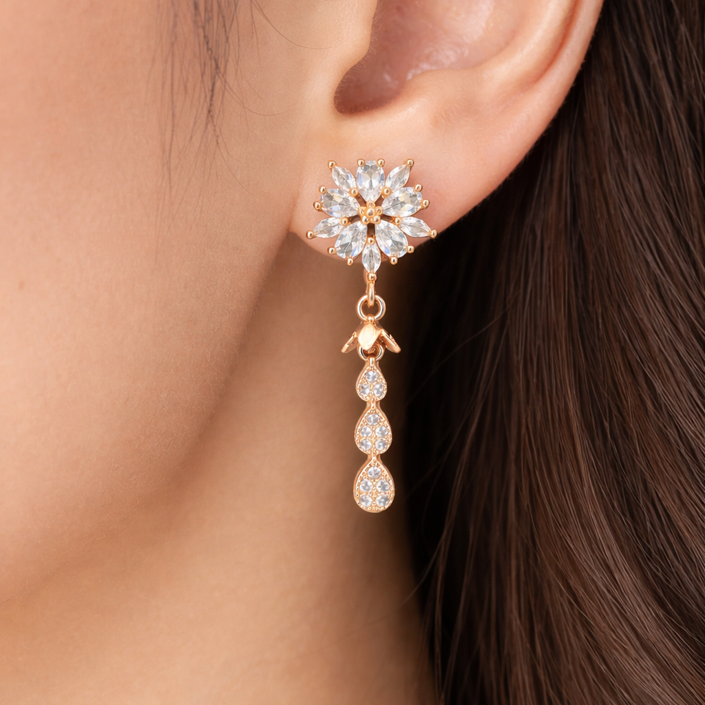 Anti Tarnish CZ Earring-57