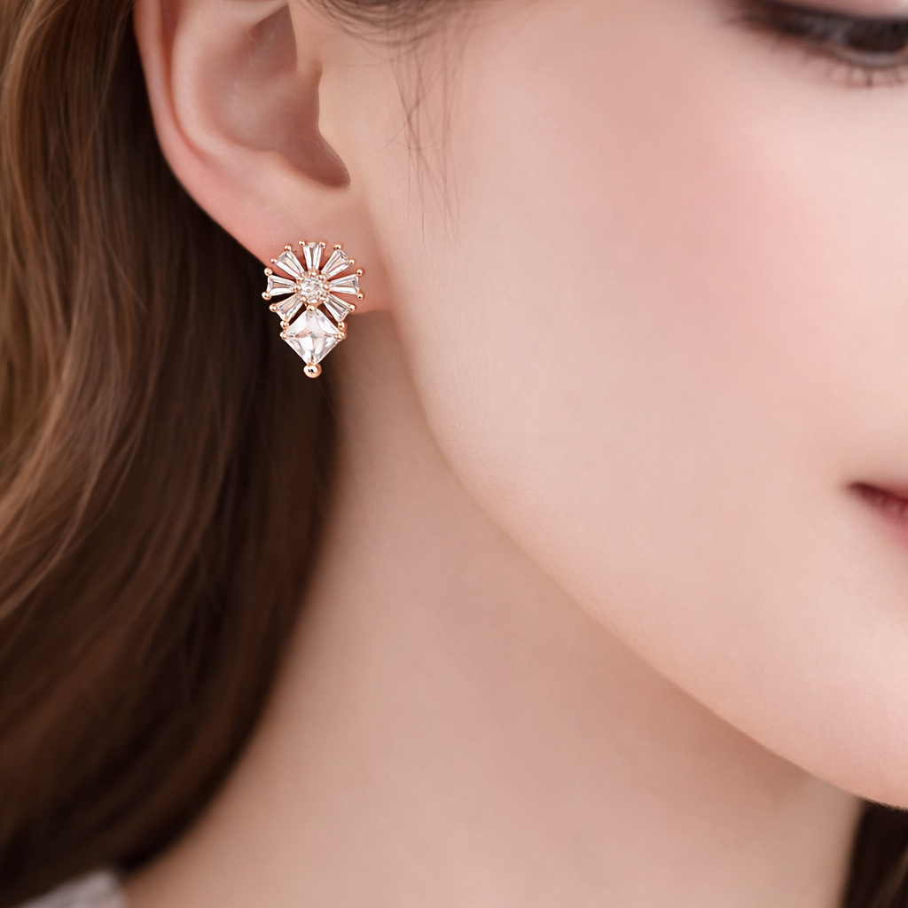 Anti Tarnish CZ Earring 143