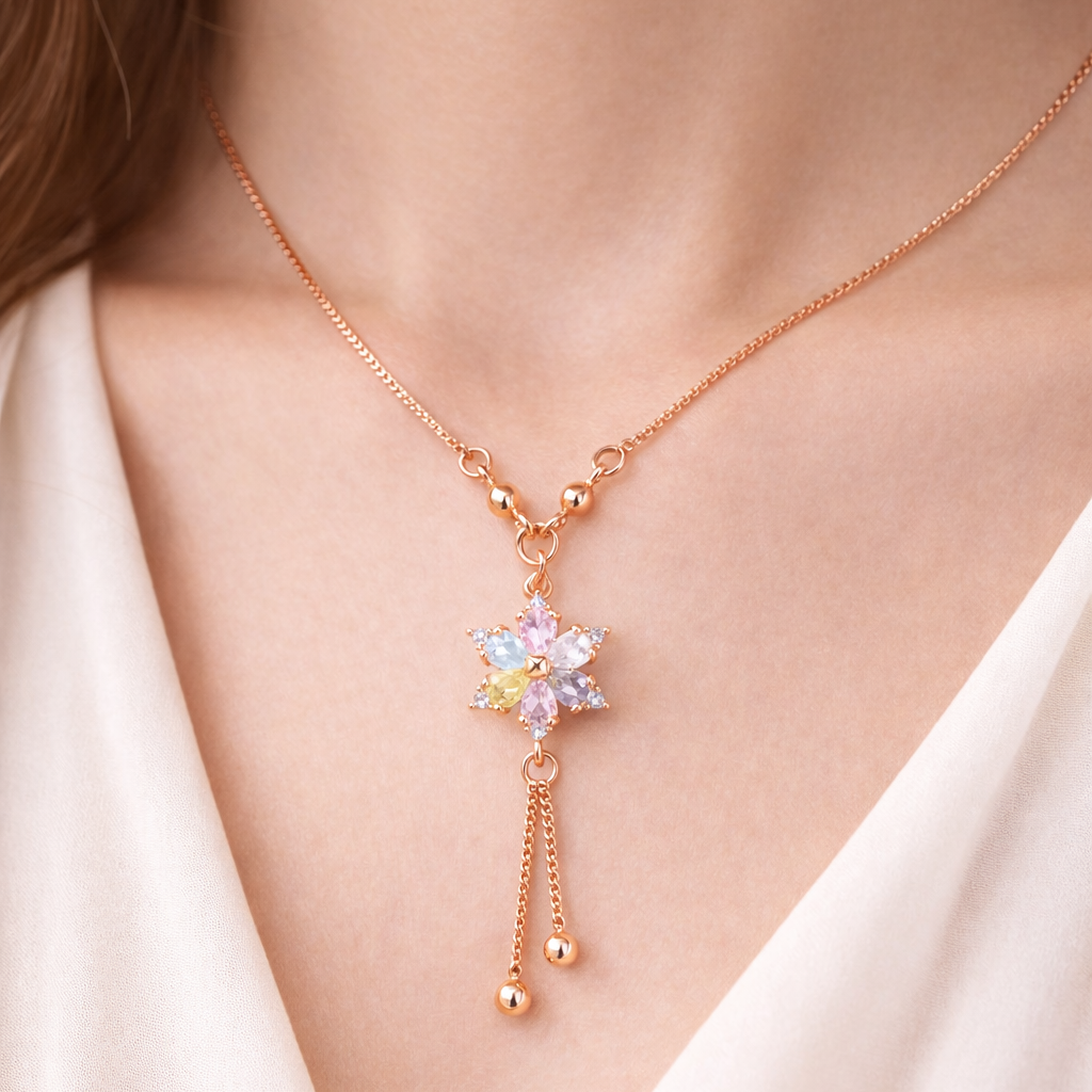 Anti Tarnish CZ Necklace(with box) 32