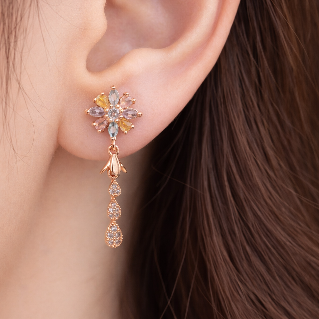 Anti Tarnish CZ Earring-40