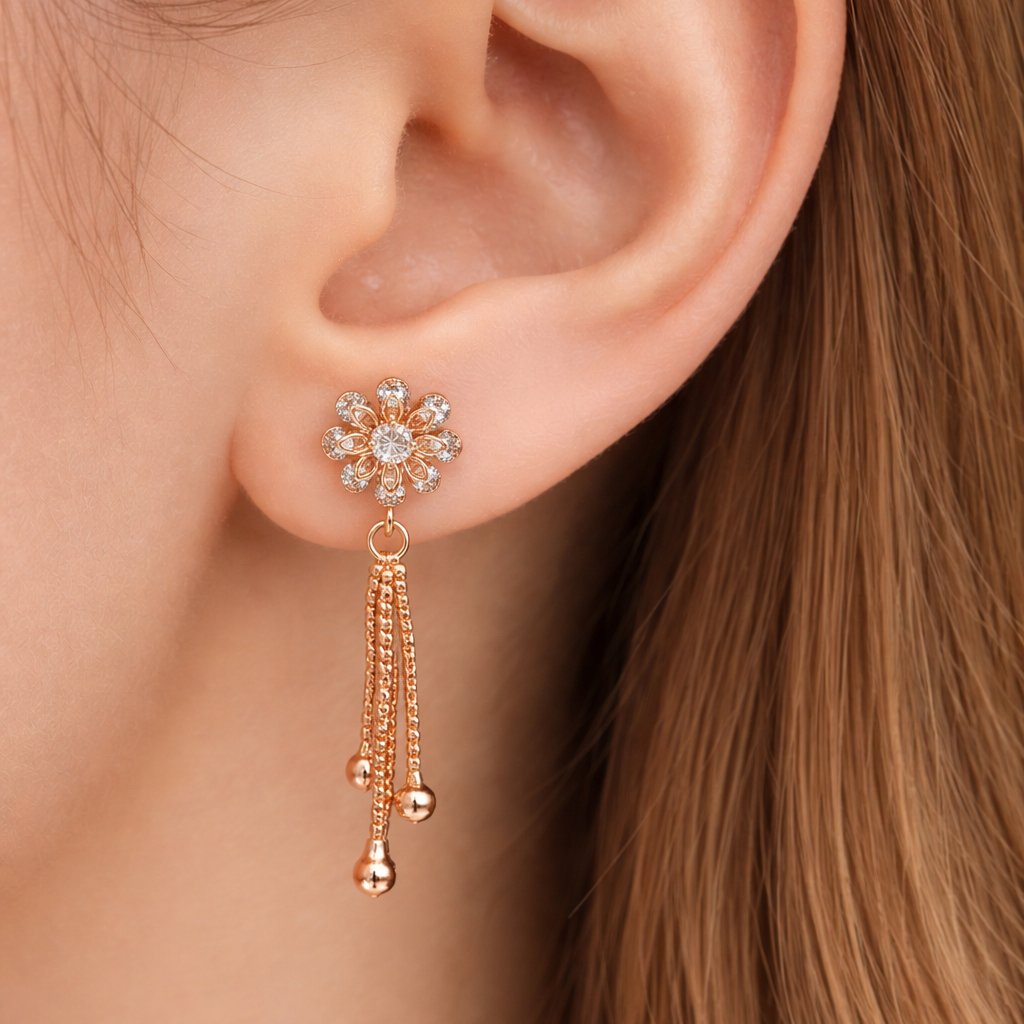 Anti Tarnish CZ Earring-56