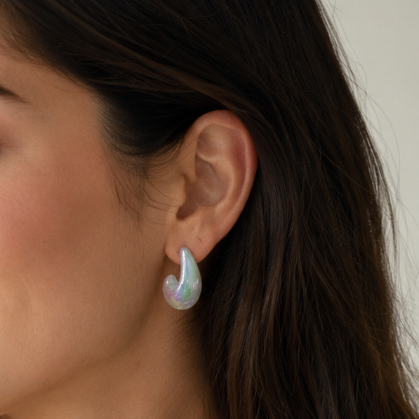 Rainbow kaju earrings