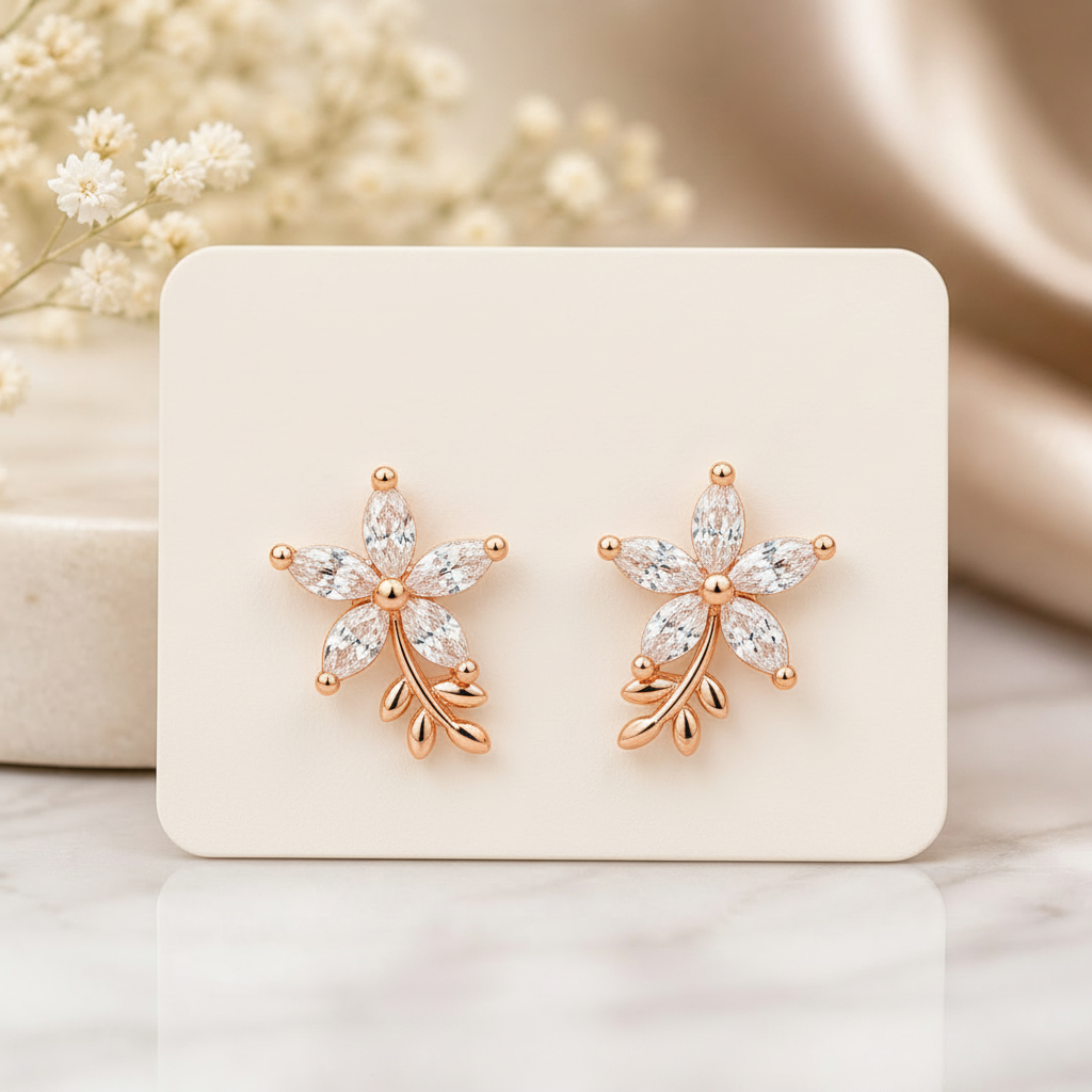 Anti Tarnish CZ Earring 16