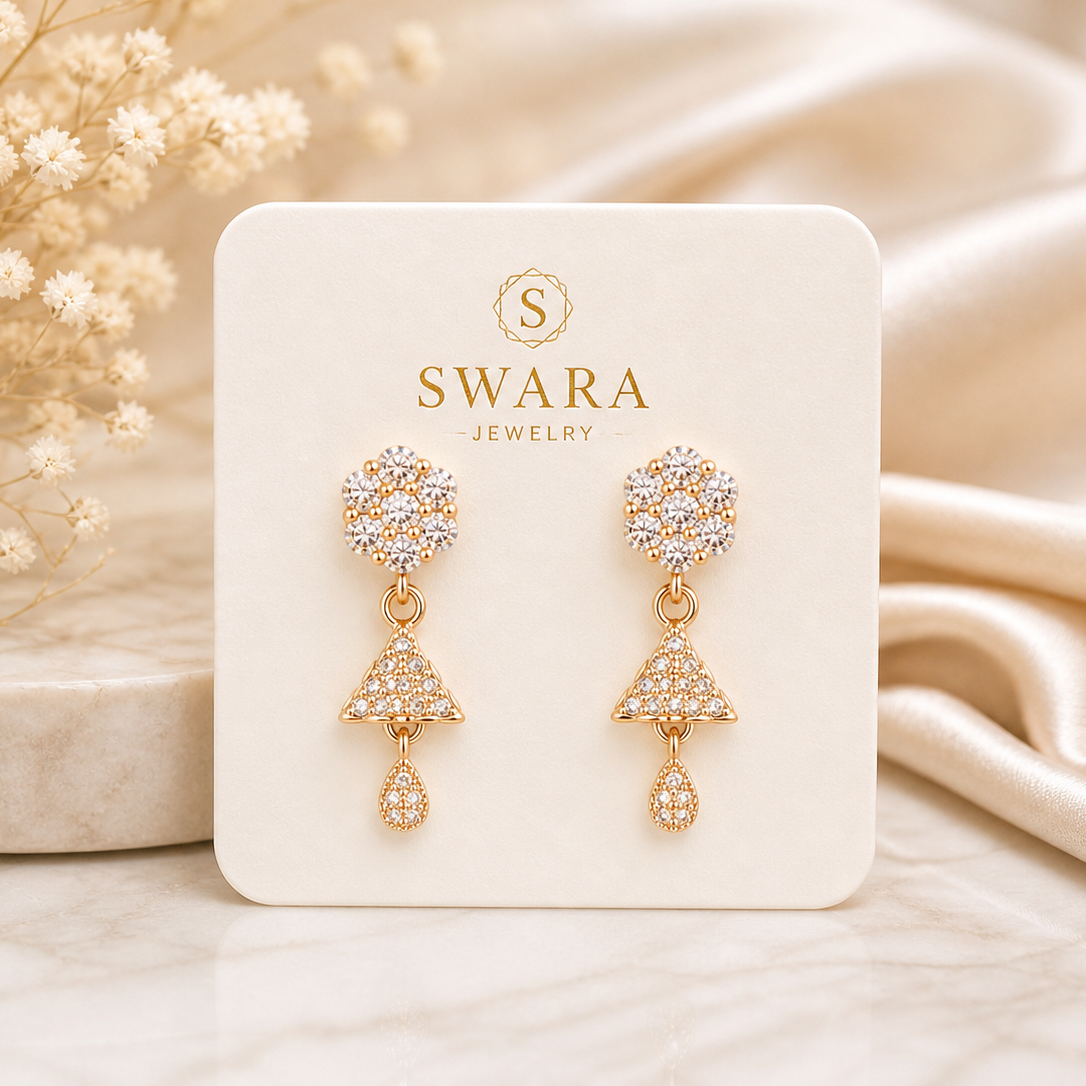 Anti Tarnish CZ Earring