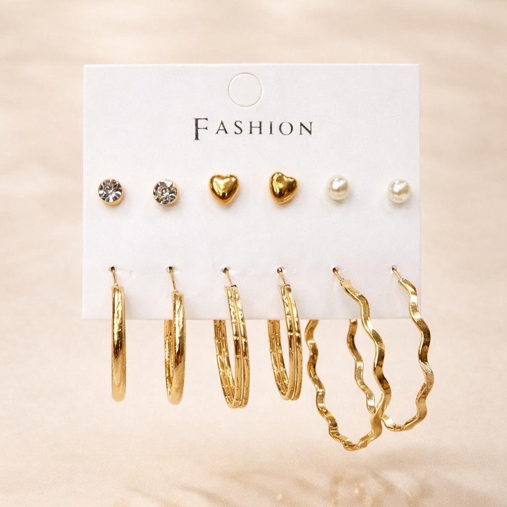 Combo of 6 pair earrings