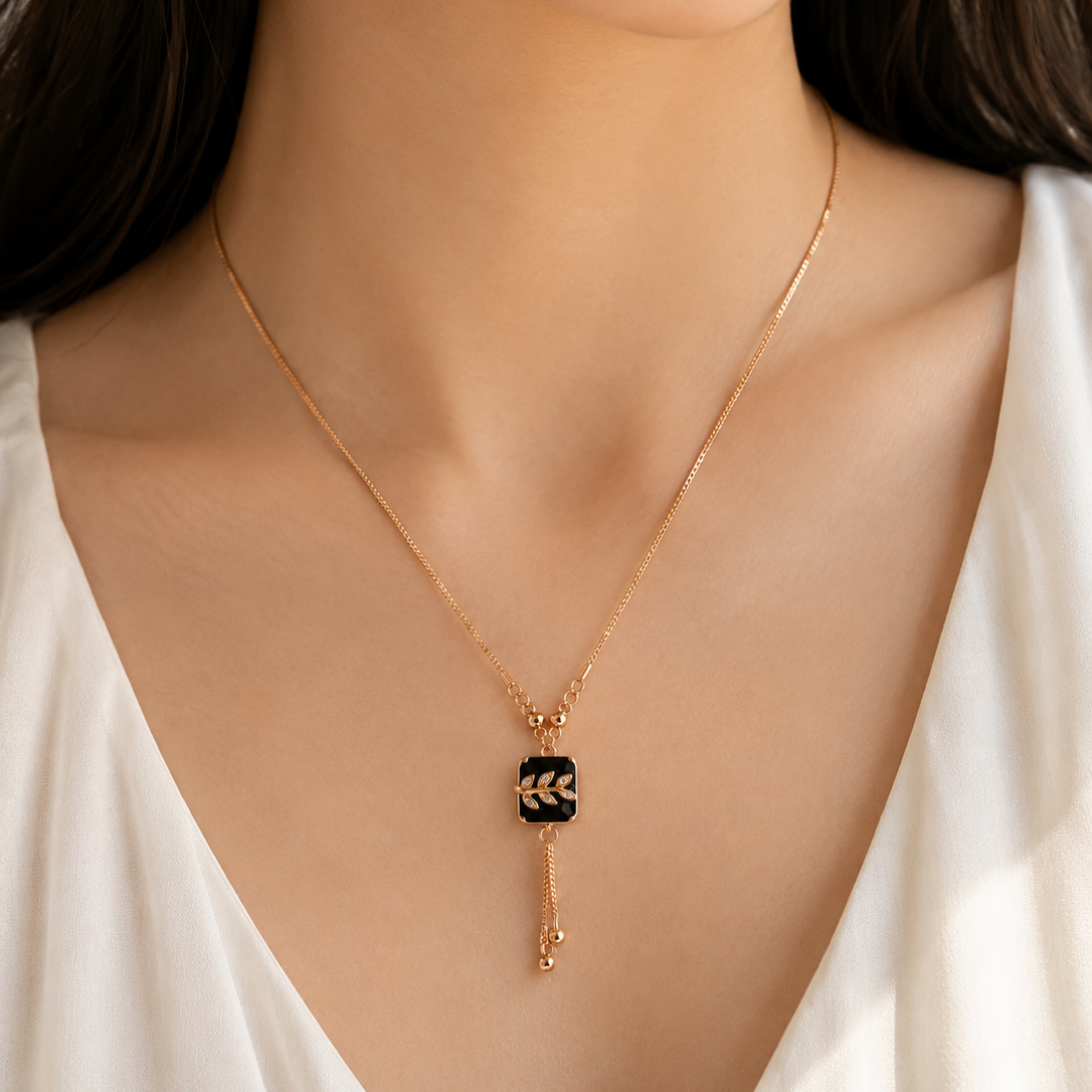 Anti Tarnish CZ Chain Pendant 01