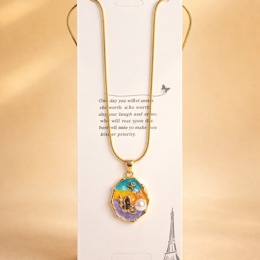 Anti Tarnish Chain Pendant (9173)