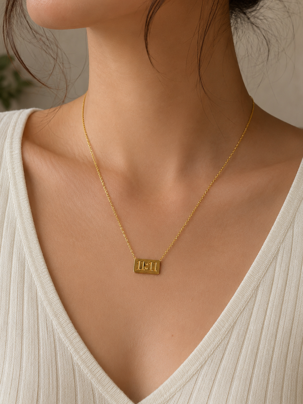 Anti Tarnish Chain Pendant (4092)