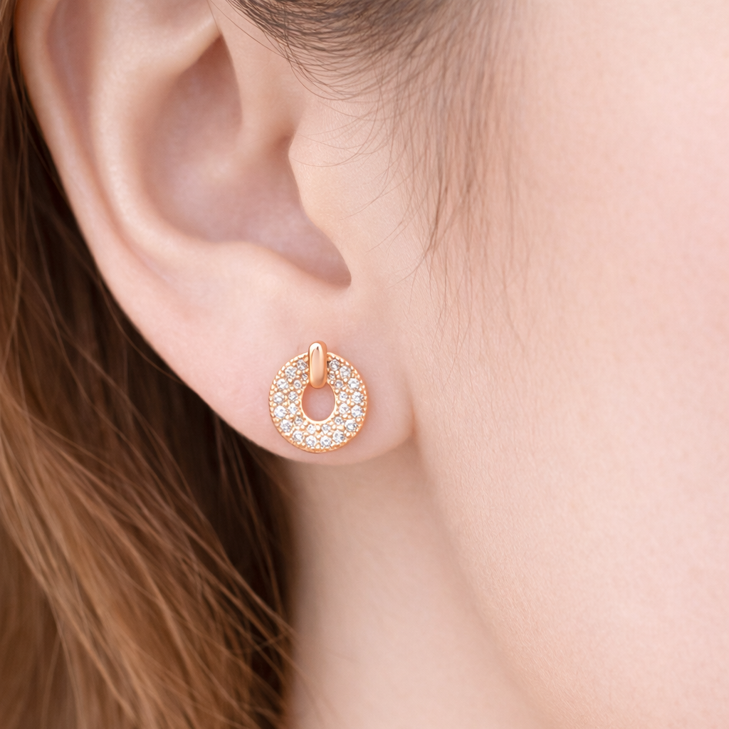 Anti Tarnish CZ Earring-54