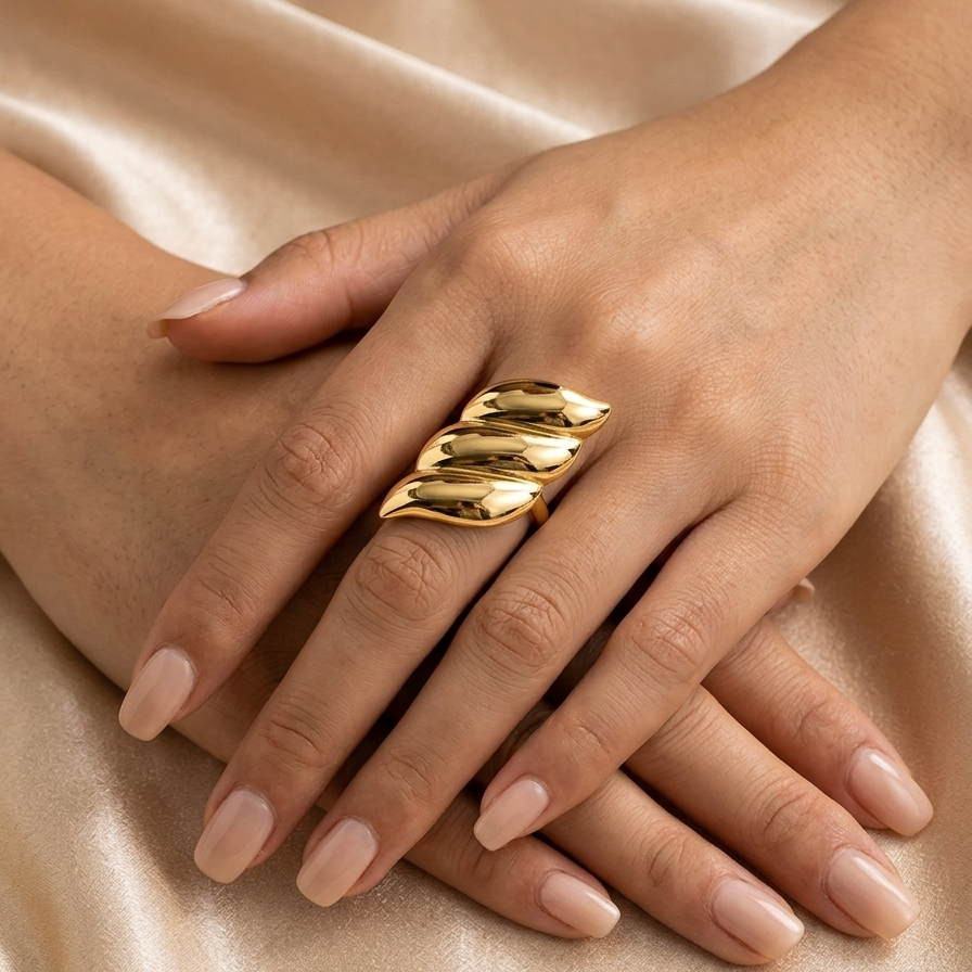 Anti Tarnish adjustable rings 101