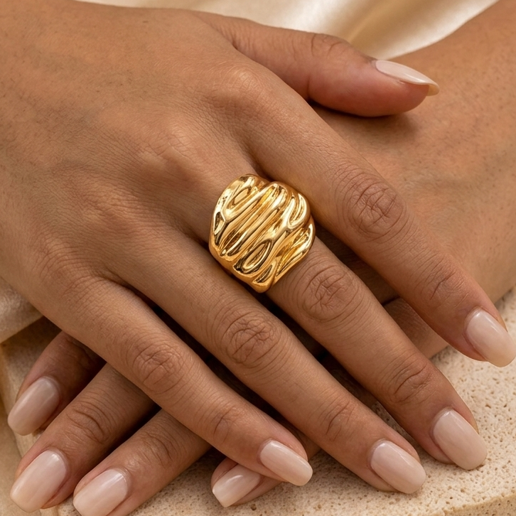 Anti Tarnish adjustable rings 79