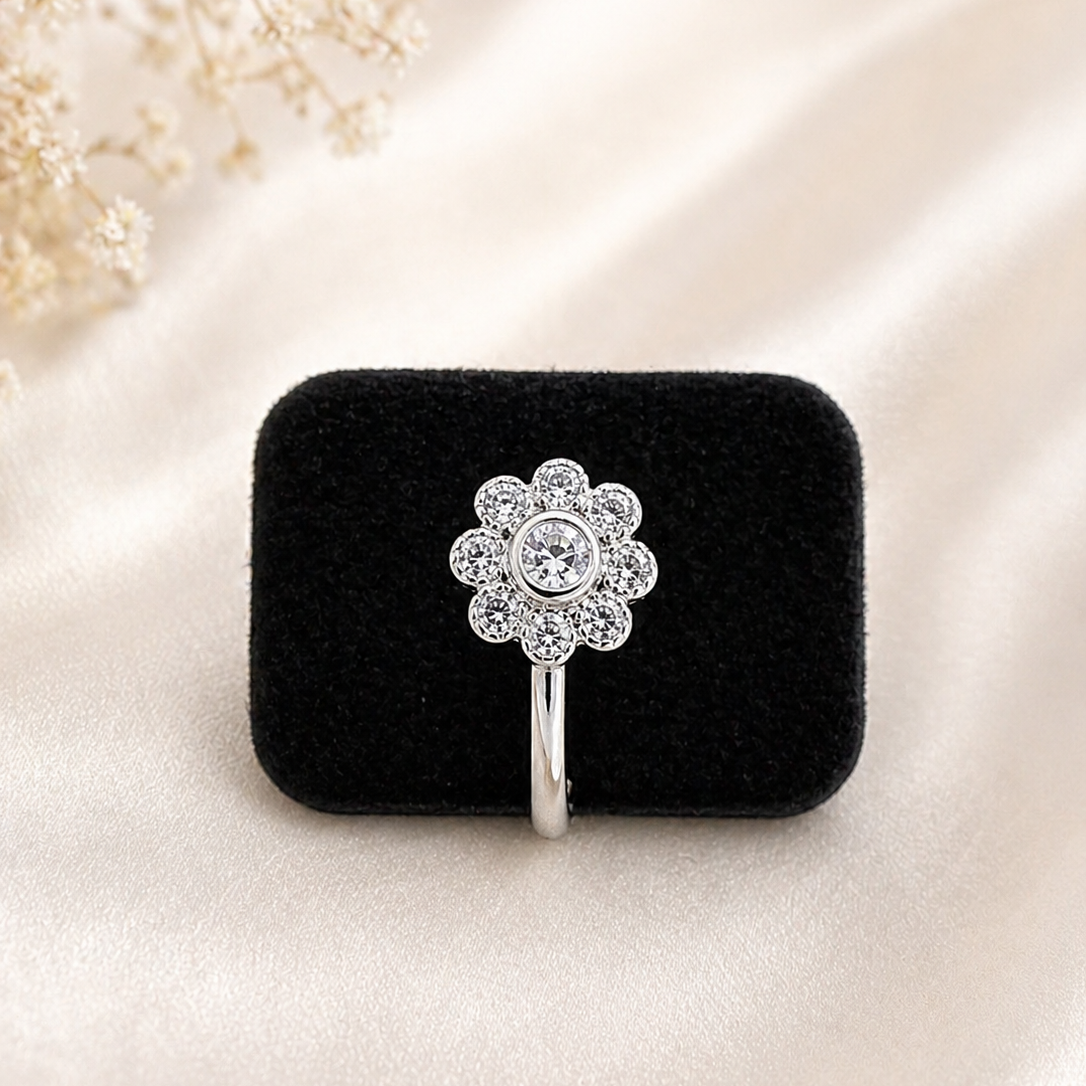 Anti Tarnish CZ nose pin 39