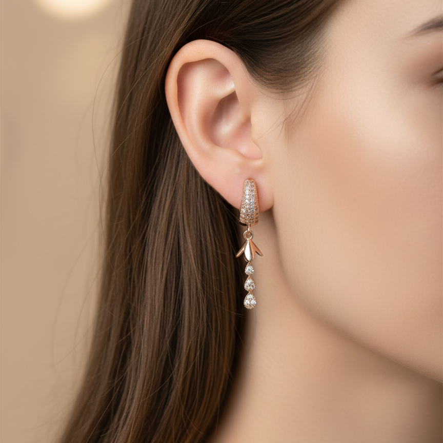 Anti Tarnish CZ Earring 22