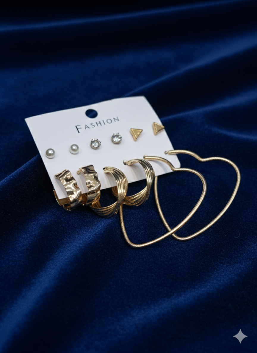 Combo of 6 pair earrings-38