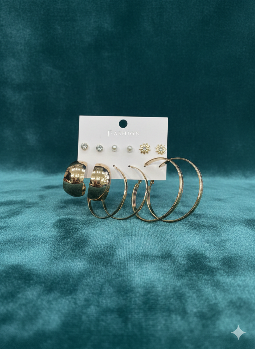 Combo of 6 pair earrings-40