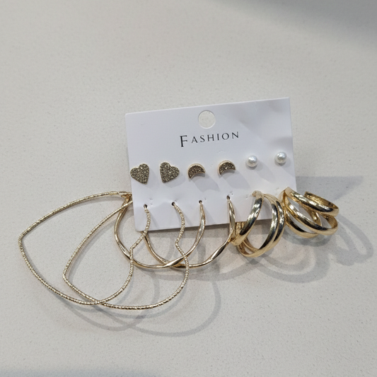 Combo of 6 pair earrings-44