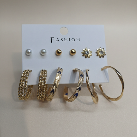 Combo of 6 pair earrings-50