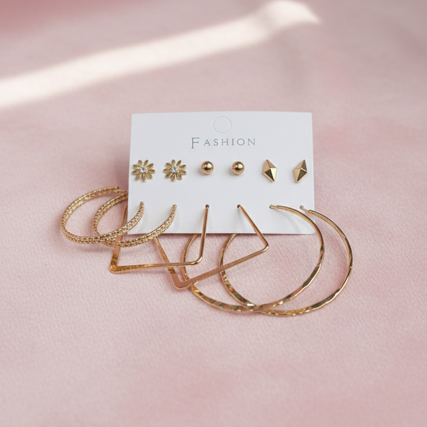 Combo of 6 pair earrings-51