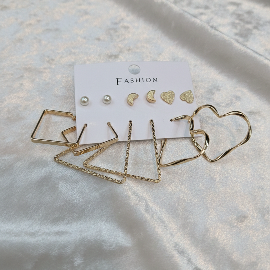 Combo of 6 pair earrings-58