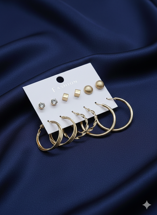 Combo of 6 pair earrings-66