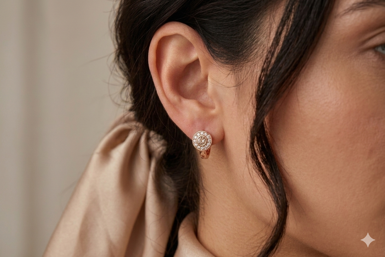Anti Tarnish CZ Earring-62