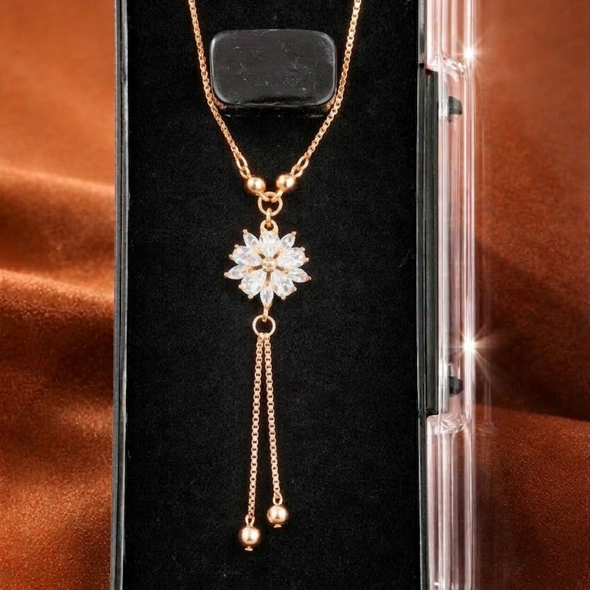 Anti Tarnish CZ Necklace(with box) 36