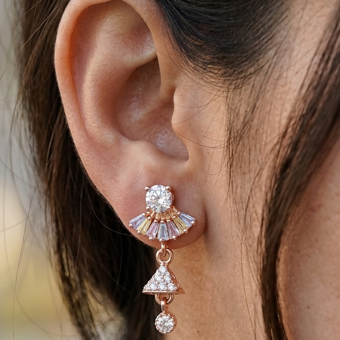 Anti Tarnish CZ Earring 73