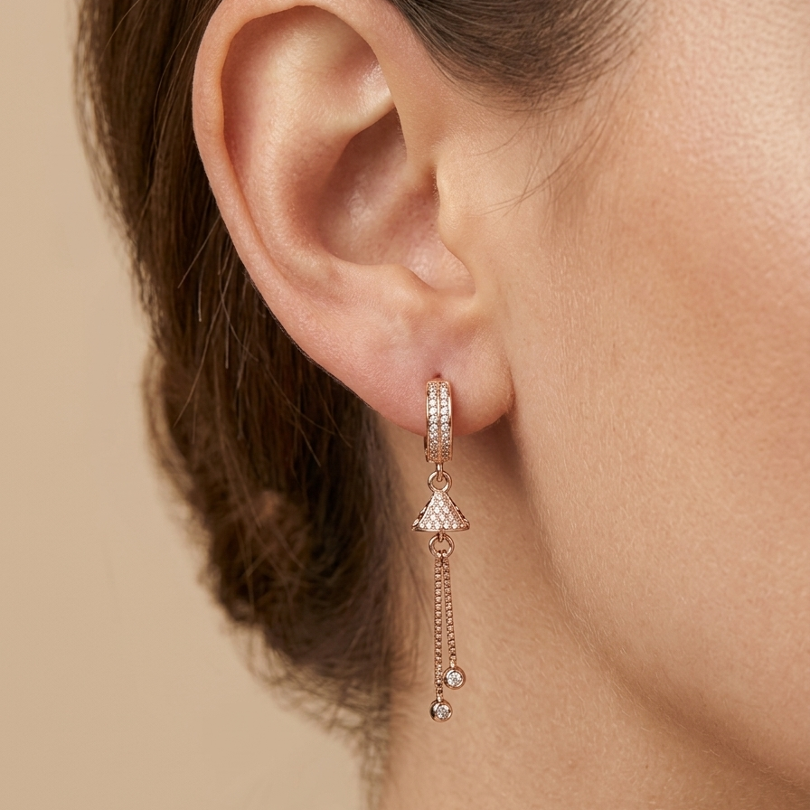 Anti Tarnish CZ Earring 87