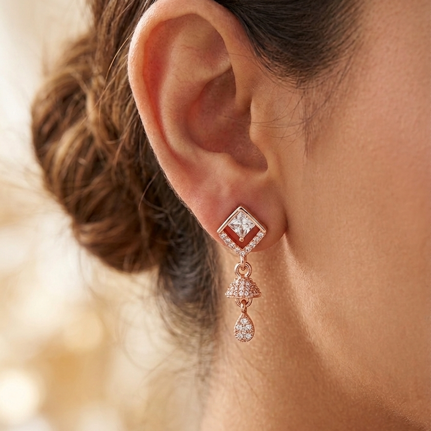Anti Tarnish CZ Earring 120