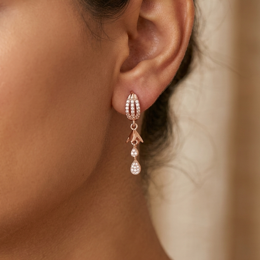 Anti Tarnish CZ Earring 118