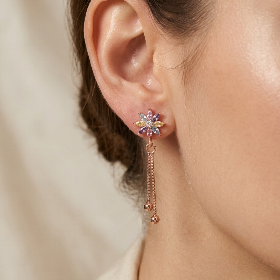 Anti Tarnish CZ Earring 111
