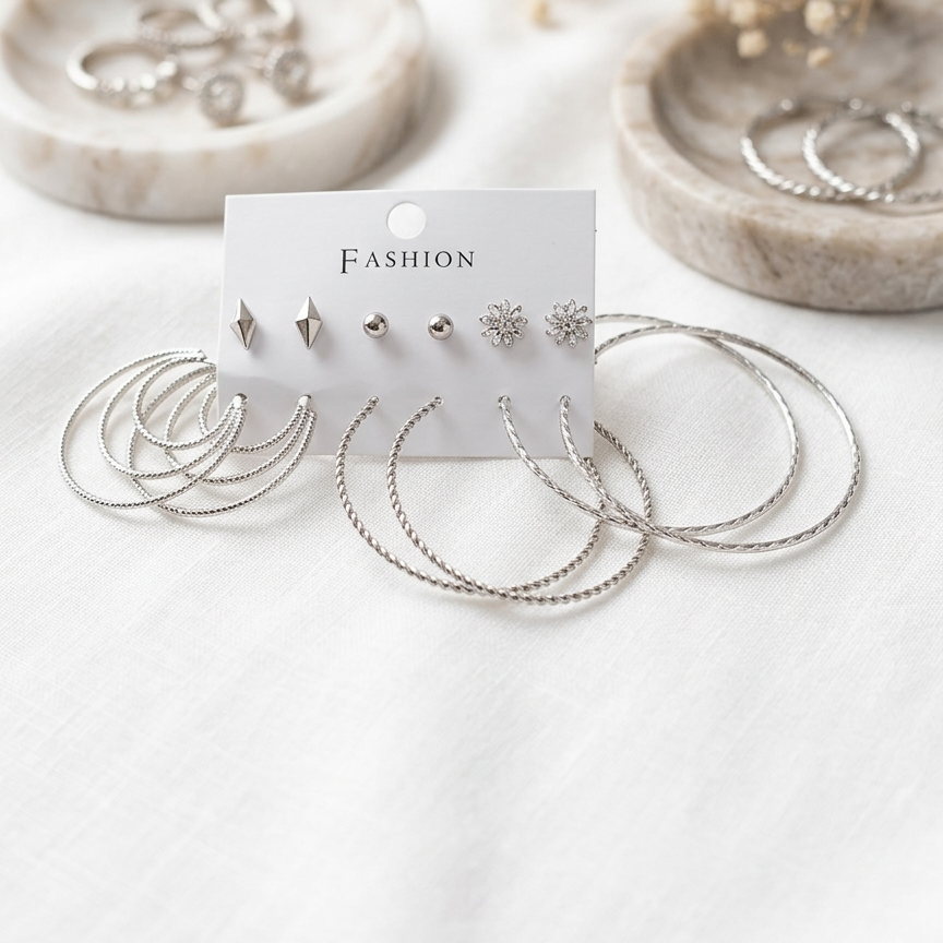 Combo of 6 pair earrings 15