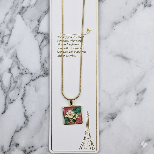 Anti Tarnish Chain Pendant (9122)