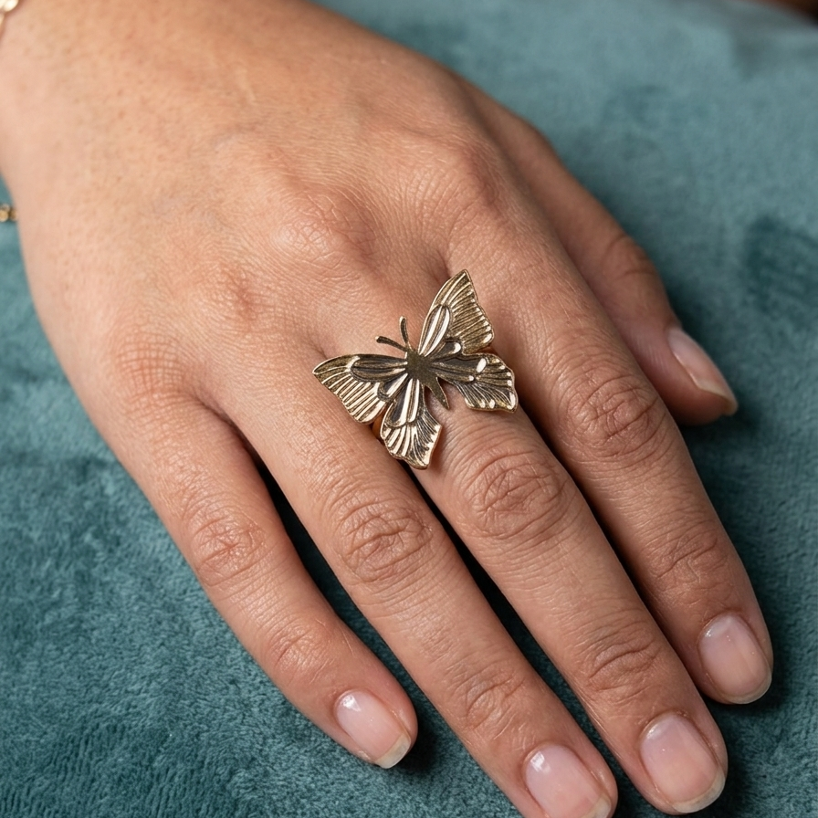 Anti Tarnish adjustable rings 96