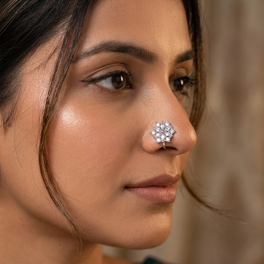 Anti Tarnish nose pin 37