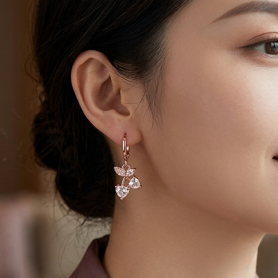 Anti Tarnish CZ Earring-43