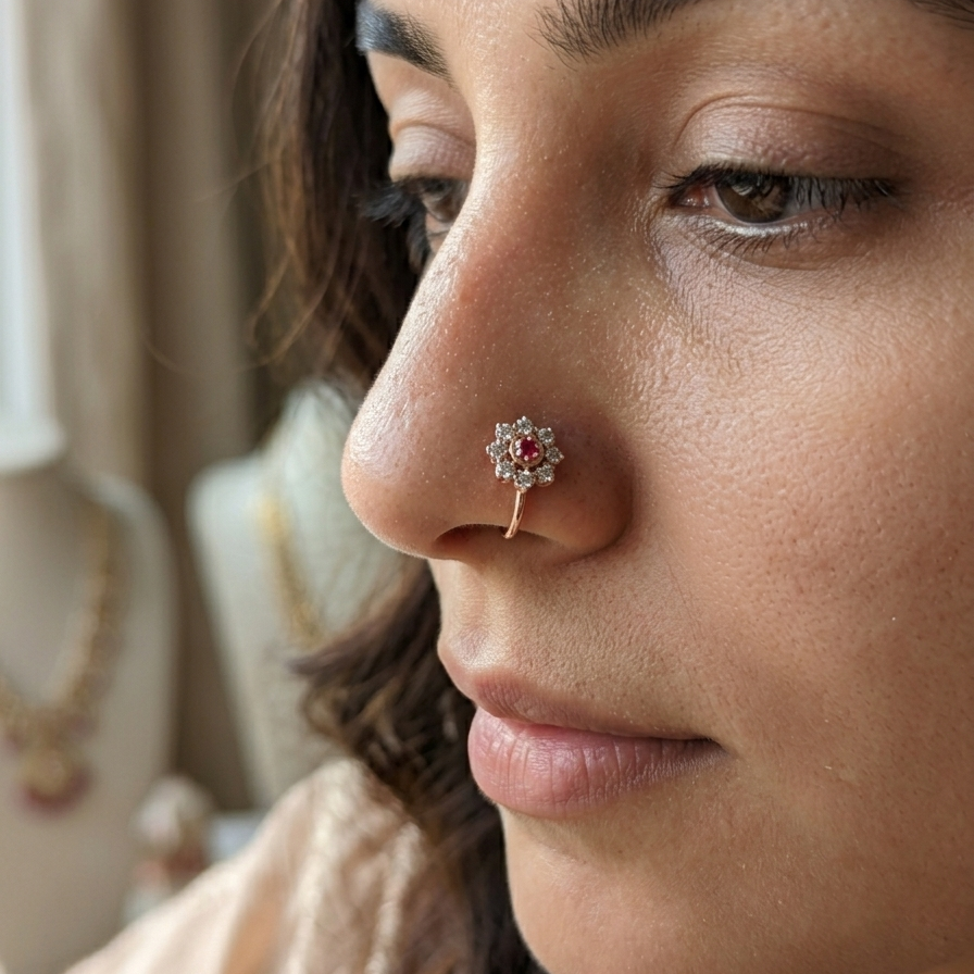 Anti Tarnish nose pin 56