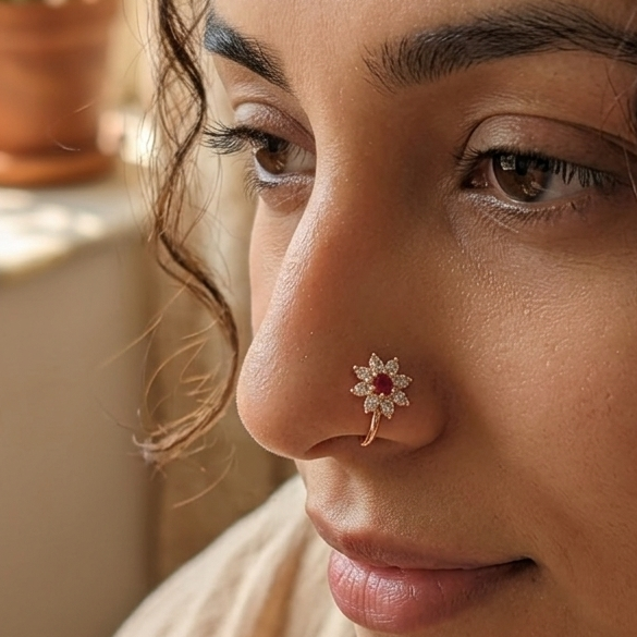 Anti Tarnish nose pin 53