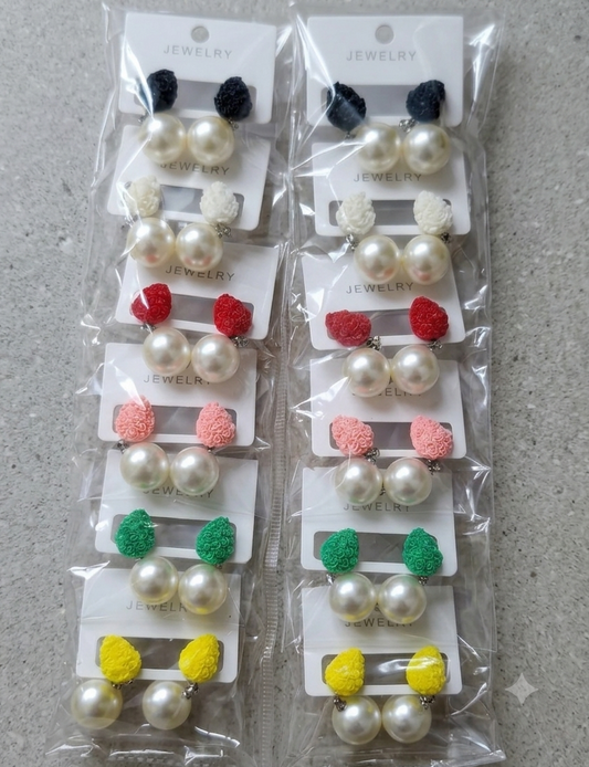 15rs each 12-pair of imported earrings combo (9130)