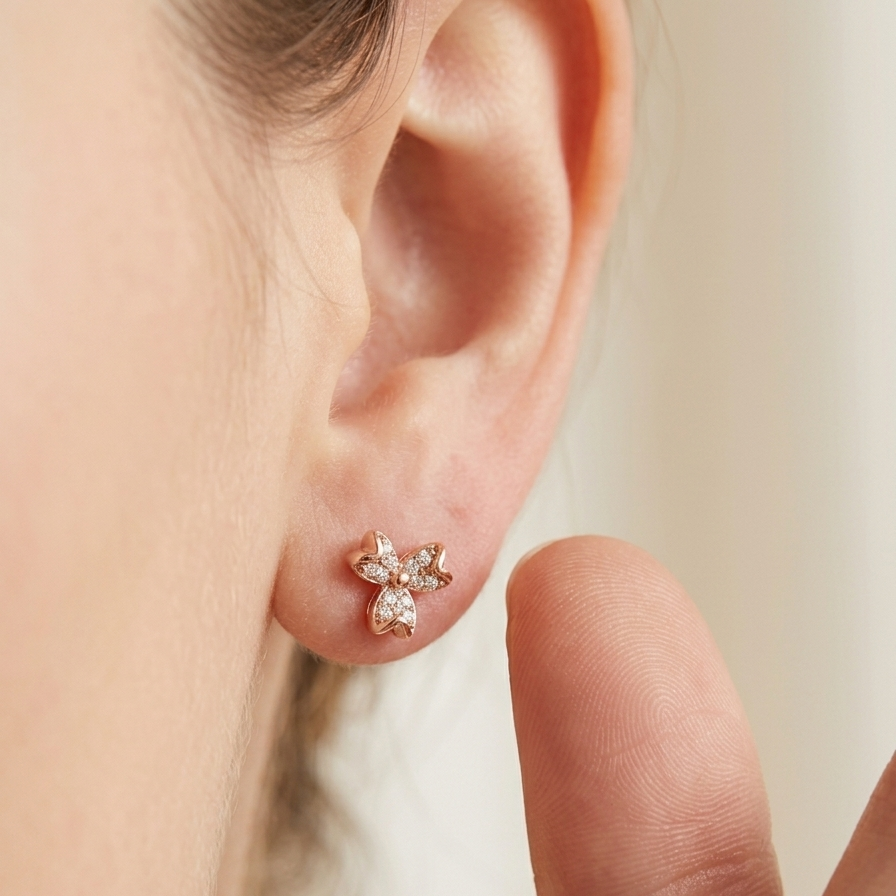 Anti Tarnish CZ Earring (9012)