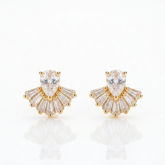Anti Tarnish CZ Earring (9139)