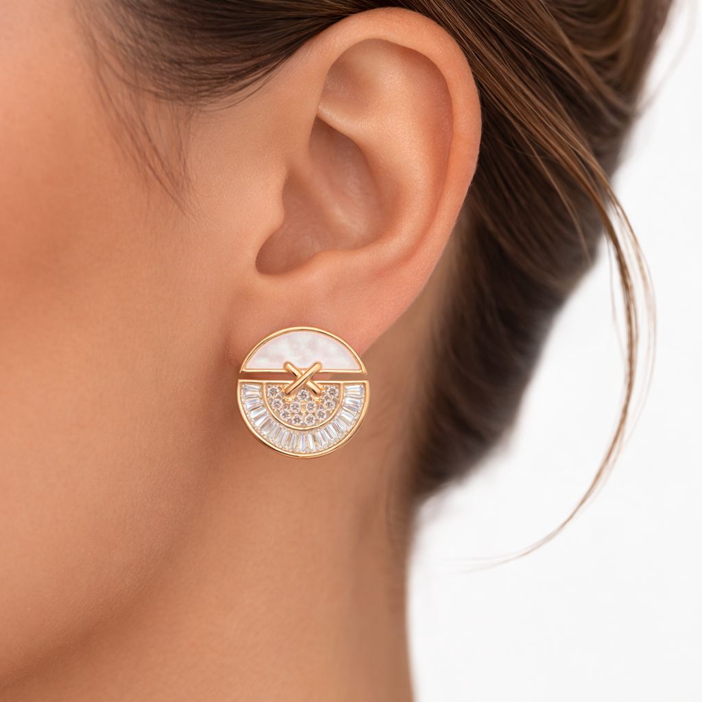 Anti Tarnish CZ Earring-72