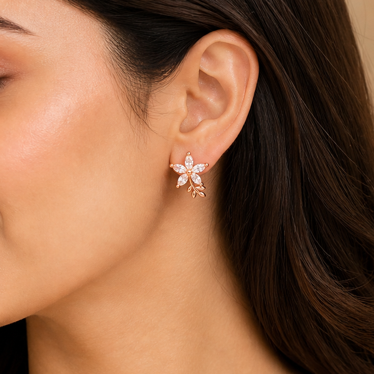 Anti Tarnish CZ Earring 16