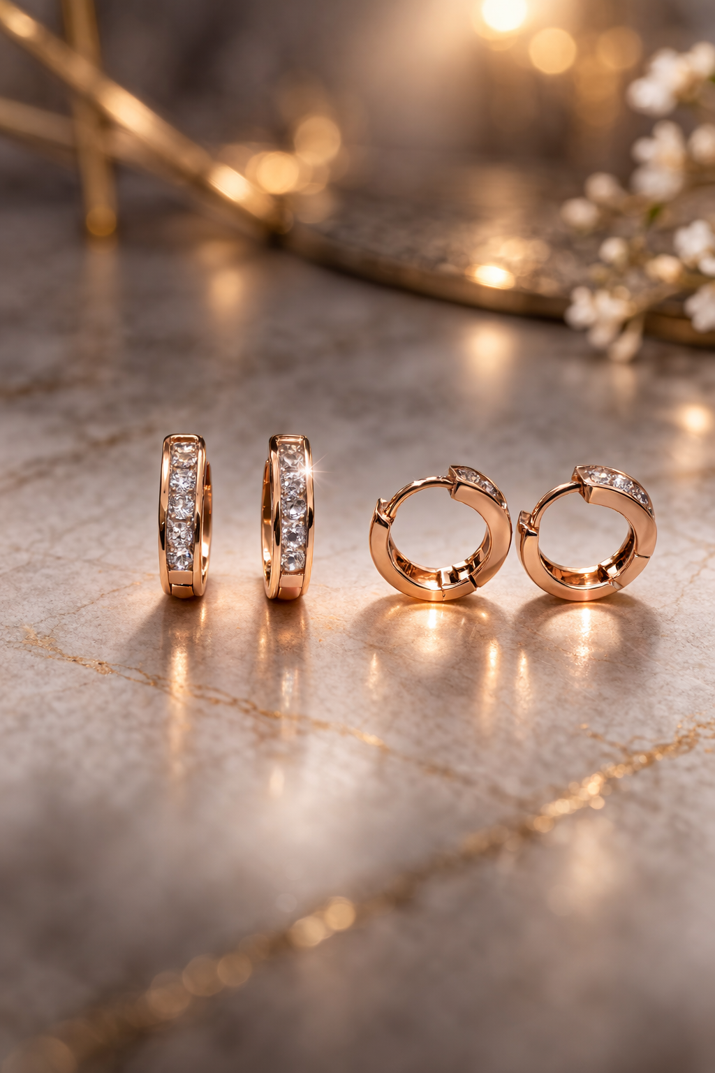 Anti Tarnish CZ Earring-60